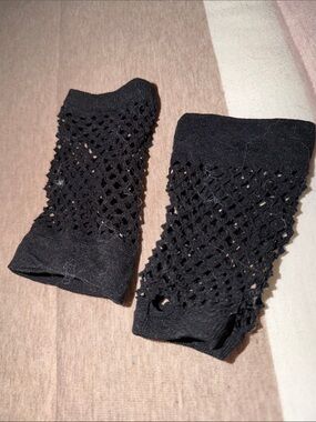 T.J.Maxx Black Fishnet Ankle Socks for Men